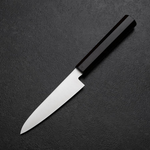 Petty VG-10 Poli Manche en Ébène 115mm-[Musashi]-[Couteaux de cuisine japonais]