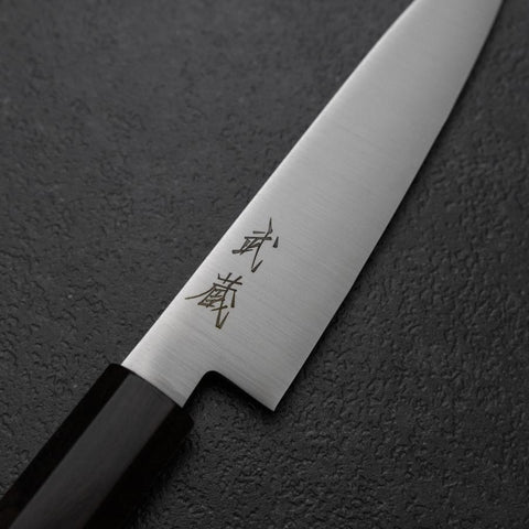 Petty VG-10 Poli Manche en Ébène 115mm-[Musashi]-[Couteaux de cuisine japonais]