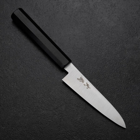 Petty VG-10 Poli Manche en Ébène 115mm-[Musashi]-[Couteaux de cuisine japonais]