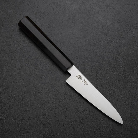 Petty VG-10 Poli Manche en Ébène 115mm-[Musashi]-[Couteaux de cuisine japonais]
