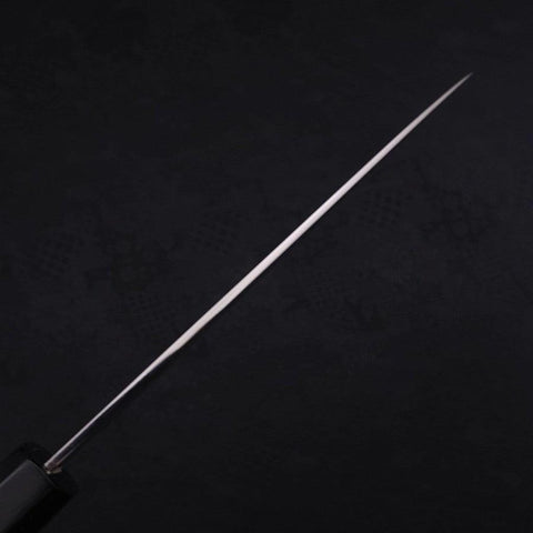 Petty VG-10 Poli Manche en Ébène avec Double Embouts en Buffle 150mm-[Musashi]-[Couteaux de cuisine japonais]