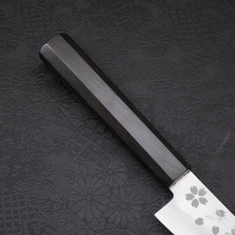 Petty VG-10 Sakura Poli Manche en Ébène 150mm-[Musashi]-[Couteaux de cuisine japonais]