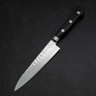 Petty VG-10 Tsuchime Damas Manche Occidental Bleu 135mm-[Musashi]-[Couteaux de cuisine japonais]