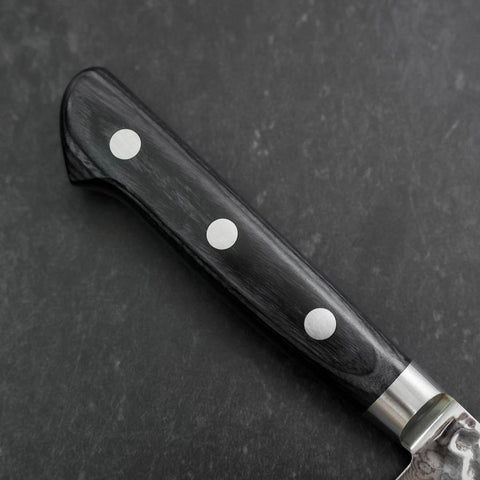 Petty VG-10 Tsuchime Damas Manche Occidental Bleu 135mm-[Musashi]-[Couteaux de cuisine japonais]