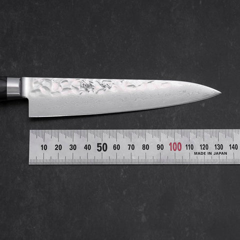 Petty VG-10 Tsuchime Damas Manche Occidental Bleu 135mm-[Musashi]-[Couteaux de cuisine japonais]