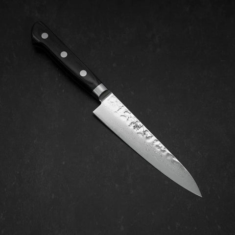Petty VG-10 Tsuchime Damas Manche Occidental Bleu 135mm-[Musashi]-[Couteaux de cuisine japonais]