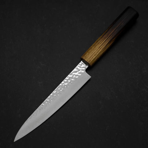 Petty VG-10 Tsuchime Damas Manche Yaki-Urushi 150mm-[Musashi]-[Couteaux de cuisine japonais]