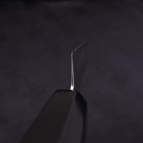 Petty VG-10 Tsuchime Damas Manche en Buffle et Ébène 120mm-[Musashi]-[Couteaux de cuisine japonais]