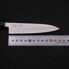 Petty VG-10 Tsuchime Damas Manche en Buffle et Ébène 120mm-[Musashi]-[Couteaux de cuisine japonais]