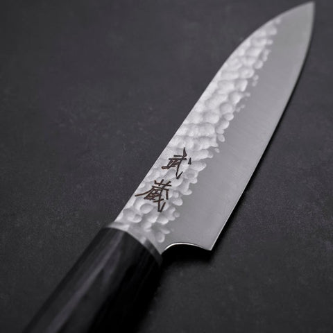 Petty VG-10 Tsuchime Manche Oval Pourpre 120mm-[Musashi]-[Couteaux de cuisine japonais]