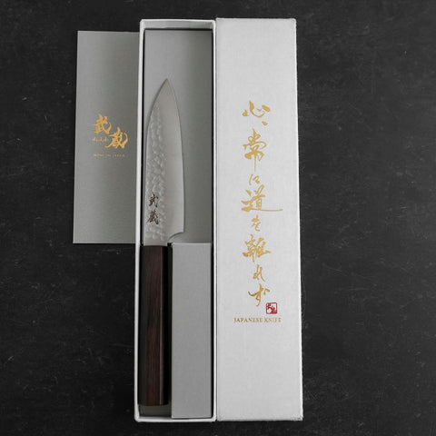 Petty VG-10 Tsuchime Manche Oval en Acajou 120mm-[Musashi]-[Couteaux de cuisine japonais]