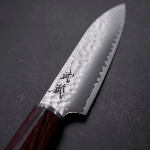 Petty VG-10 Tsuchime Manche en Acajou Oval 120mm-[Musashi]-[Couteaux de cuisine japonais]