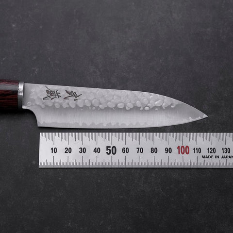 Petty VG-10 Tsuchime Manche en Acajou Oval 120mm-[Musashi]-[Couteaux de cuisine japonais]