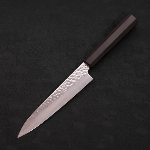 Petty VG-10 Tsuchime Manche en Ébène 150mm-[Musashi]-[Couteaux de cuisine japonais]