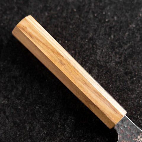 Petty VG-10 Tsuchime Manche en Olivier 150mm-[Musashi]-[Couteaux de cuisine japonais]