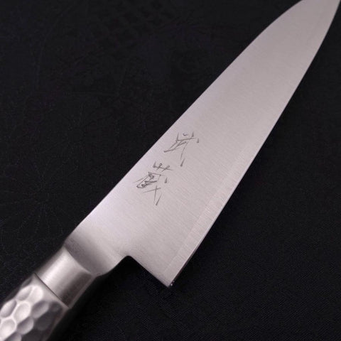 Petty VG-5 Poli Inox Intégral Manche Occidental 120mm-[Musashi]-[Couteaux de cuisine japonais]