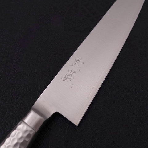 Petty VG-5 Poli Inox Intégral Manche Occidental 180mm-[Musashi]-[Couteaux de cuisine japonais]