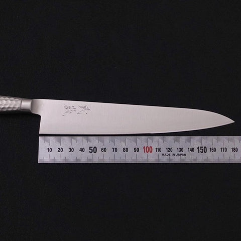 Petty VG-5 Poli Inox Intégral Manche Occidental 180mm-[Musashi]-[Couteaux de cuisine japonais]