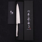 Petty VG-5 Poli Inox Intégral Manche Occidental 180mm-[Musashi]-[Couteaux de cuisine japonais]