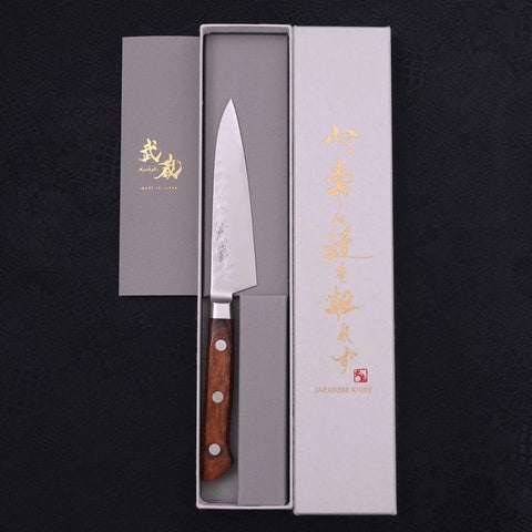 Petty VG-5 Tsuchime Manche Occidental Marron 120mm-[Musashi]-[Couteaux de cuisine japonais]