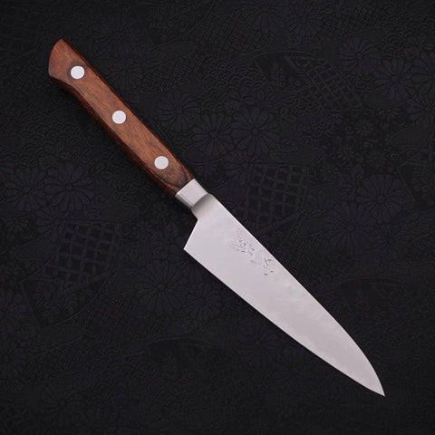 Petty VG-5 Tsuchime Manche Occidental Marron 120mm-[Musashi]-[Couteaux de cuisine japonais]
