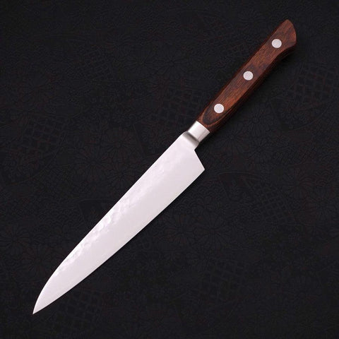 Petty VG-5 Tsuchime Manche Occidental Marron 150mm-[Musashi]-[Couteaux de cuisine japonais]