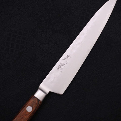 Petty VG-5 Tsuchime Manche Occidental Marron 150mm-[Musashi]-[Couteaux de cuisine japonais]