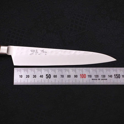 Petty VG-5 Tsuchime Manche Occidental Marron 150mm-[Musashi]-[Couteaux de cuisine japonais]