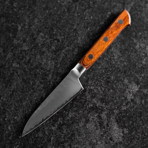 Petty VG-5 Tsuchime Manche Occidental Marron 90mm-[Musashi]-[Couteaux de cuisine japonais]