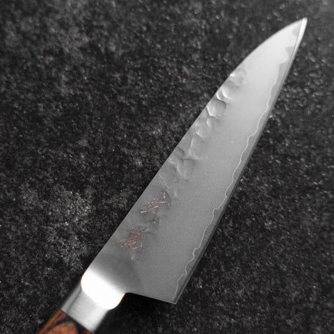 Petty VG-5 Tsuchime Manche Occidental Marron 90mm-[Musashi]-[Couteaux de cuisine japonais]