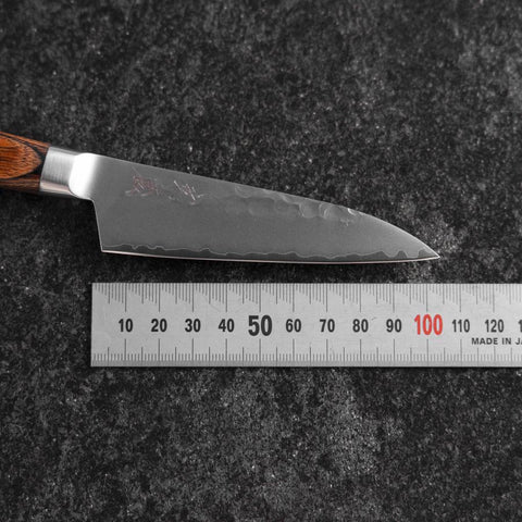 Petty VG-5 Tsuchime Manche Occidental Marron 90mm-[Musashi]-[Couteaux de cuisine japonais]