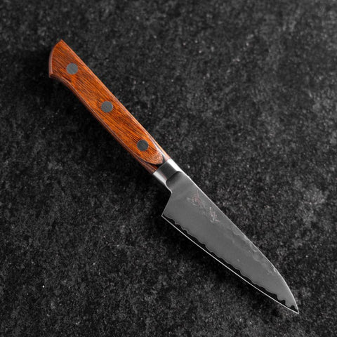 Petty VG-5 Tsuchime Manche Occidental Marron 90mm-[Musashi]-[Couteaux de cuisine japonais]