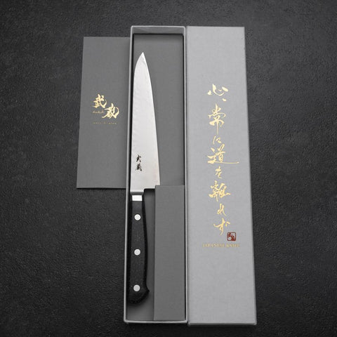 Petty VG-5 Tsuchime Manche en Marbre Noir 150mm-[Musashi]-[Couteaux de cuisine japonais]