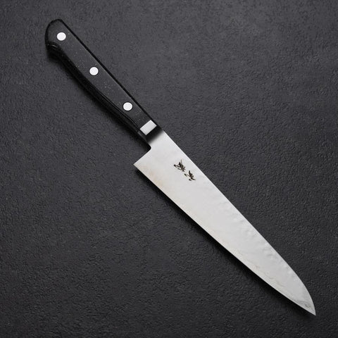 Petty VG-5 Tsuchime Manche en Marbre Noir 150mm-[Musashi]-[Couteaux de cuisine japonais]
