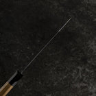 Petty White Steel #1 Kurouchi Buffalo Walnut Handle 130mm (5.1”)-[Musashi]-[Japanese-Kitchen-Knives]