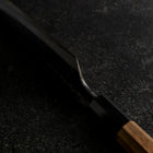 Petty White Steel #1 Kurouchi Buffalo Walnut Handle 130mm (5.1”)-[Musashi]-[Japanese-Kitchen-Knives]