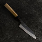 Petty White Steel #1 Kurouchi Buffalo Walnut Handle 130mm (5.1”)-[Musashi]-[Japanese-Kitchen-Knives]