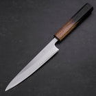 Petty White Steel #1 Poli Manche Yaki Urushi 150mm-[Musashi]-[Couteaux de cuisine japonais]