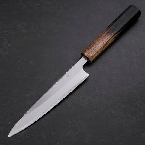 Petty White Steel #1 Poli Manche Yaki Urushi 150mm-[Musashi]-[Couteaux de cuisine japonais]