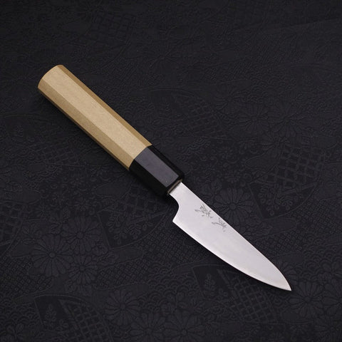 Petty White Steel #1 Poli Manche en Buffle et Magnolia 80mm-[Musashi]-[Couteaux de cuisine japonais]