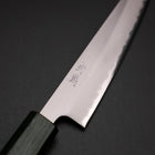 Petty White Steel #1 Revêtement inox Poli Manche Urushi Vert 150mm-[Musashi]-[Couteaux de cuisine japonais]