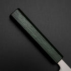 Petty White Steel #1 Revêtement inox Poli Manche Urushi Vert 150mm-[Musashi]-[Couteaux de cuisine japonais]