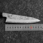 Petty White Steel #1 Tsuchime Manche en Buffle et Ébène 135mm-[Musashi]-[Couteaux de cuisine japonais]