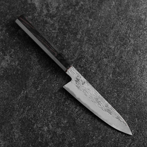 Petty White Steel #1 Tsuchime Manche en Buffle et Ébène 135mm-[Musashi]-[Couteaux de cuisine japonais]