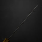 Petty White Steel #1 Tsuchime Manche en Chêne 140mm-[Musashi]-[Couteaux de cuisine japonais]