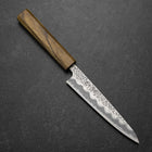 Petty White Steel #1 Tsuchime Manche en Chêne 140mm-[Musashi]-[Couteaux de cuisine japonais]