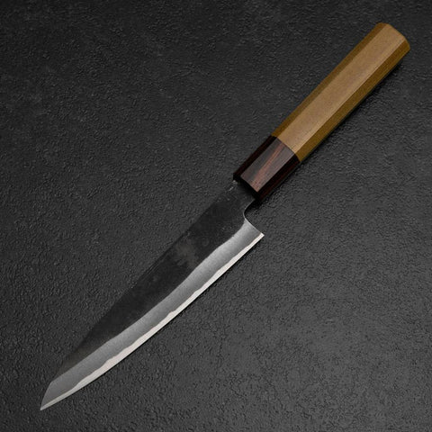 Petty White Steel #2 Kurouchi Manche Zelkova 150mm-[Musashi]-[Couteaux de cuisine japonais]