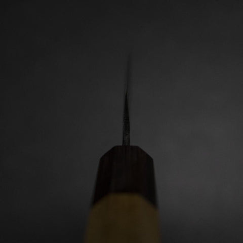 Petty White Steel #2 Kurouchi Manche Zelkova 150mm-[Musashi]-[Couteaux de cuisine japonais]