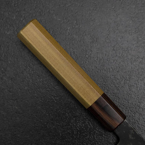Petty White Steel #2 Kurouchi Manche Zelkova 150mm-[Musashi]-[Couteaux de cuisine japonais]