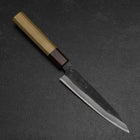 Petty White Steel #2 Kurouchi Manche Zelkova 150mm-[Musashi]-[Couteaux de cuisine japonais]